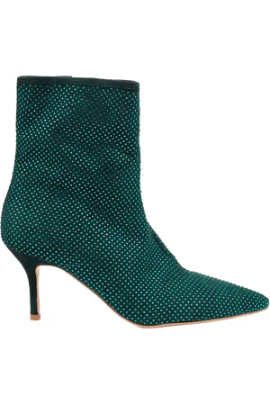 JONES BOOTMAKER Khiara Jewelled Leather Heeled Boots