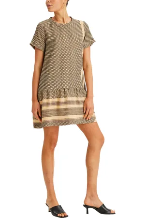 Summery Copenhagen Short Sleeve Cotton Mini Dress