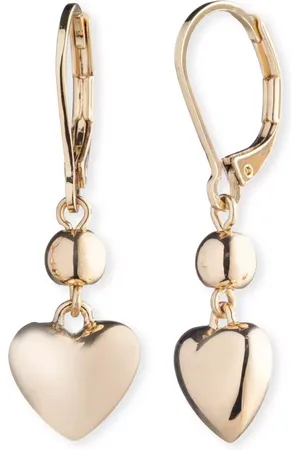 Ralph Lauren Lauren Heart Puffy Drop Earrings