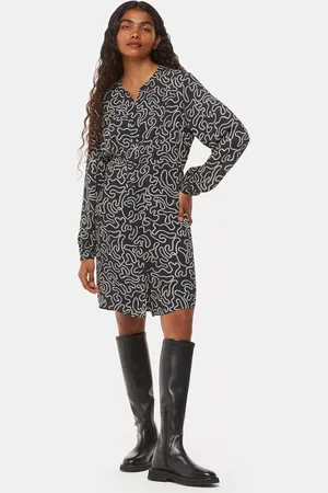 Whistles Petite Chain Print Flippy Dress