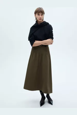 MANGO Jara Midi Skirt