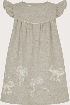 Monsoon Baby Tweed Pinafore Dress & Top Set