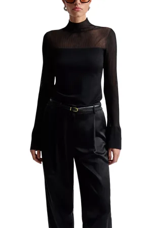 By Malina Millie Sheer Polo Top