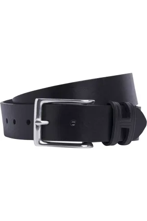 Hackett Leather Monogram Belt