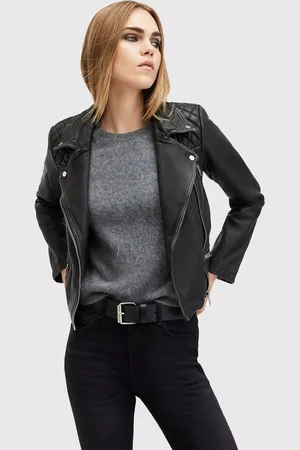AllSaints Cargo Biker Leather Jacket