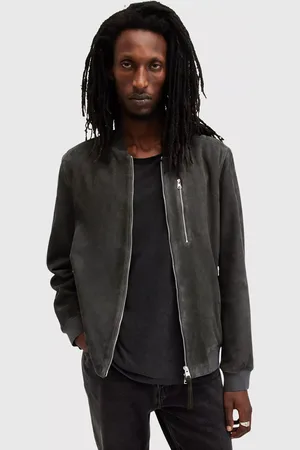 AllSaints Kemble Suede Bomber Jacket