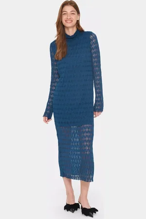 Saint Tropez Hattie Geometric Sheer Midi Bodycon Dress