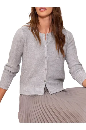 Pure Collection Sequin Crew Cardigan