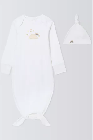 John Lewis Baby Rainbow Bundler with Hat Set