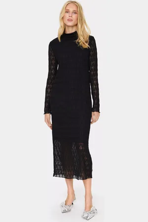 Saint Tropez Hattie Geometric Sheer Midi Bodycon Dress