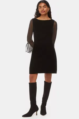 Whistles Petite Myla Velvet Dress