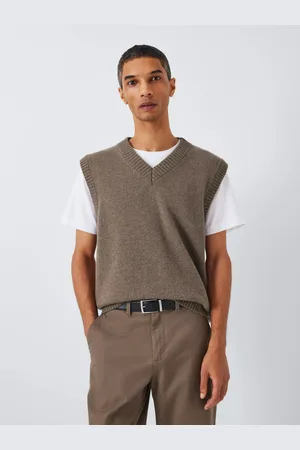 John Lewis Made in Italy Cashmere V-Neck Tank Top