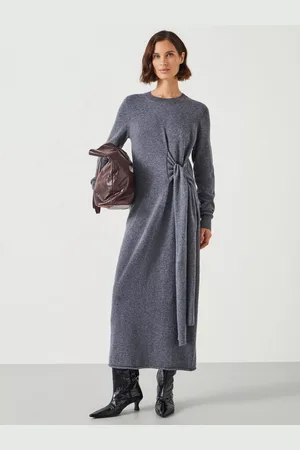 Hush Puppies Tilly Merino Wool Tie Midi Dress