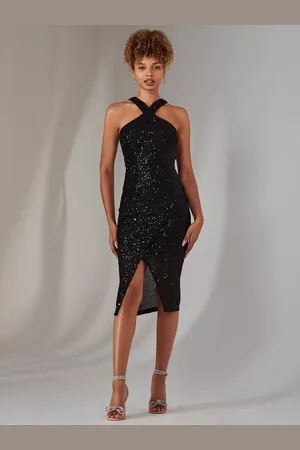 Jolie Moi Sequin Bodycon Dress