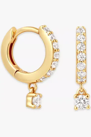 Astrid & Miyu Charm Huggie Hoop Earrings