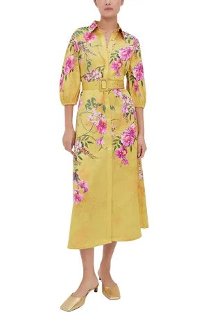 RAISHMA Aria Floral Satin Dress