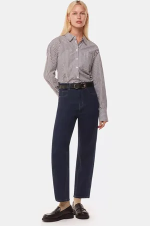 Whistles High Waist Barrel Leg Jeans