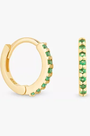 Astrid & Miyu Cubic Zirconia Huggie Hoop Earrings