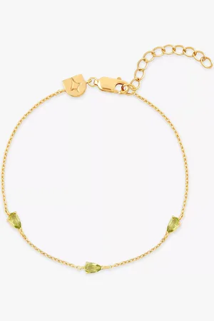 Astrid & Miyu Olivine Charm Bracelet, Gold