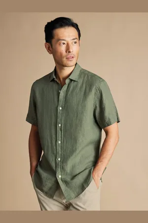 Charles Tyrwhitt Linen Classic Fit Short Sleeve Shirt