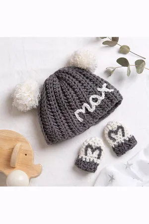 Wool Couture Baby Hat and Mitts Crochet Kit