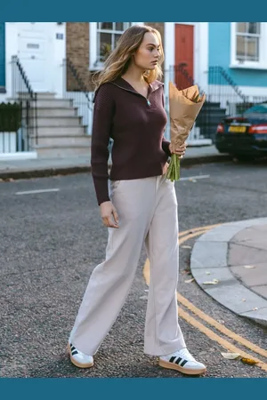 Chelsea Peers Ribbed Knit Zip Jumper