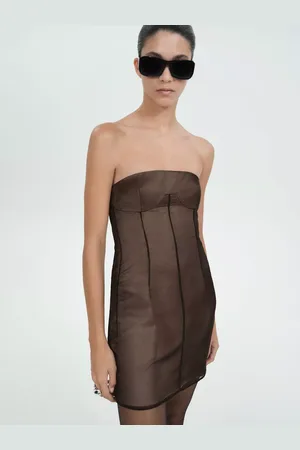 MANGO Chloe Strapless Mini Dress