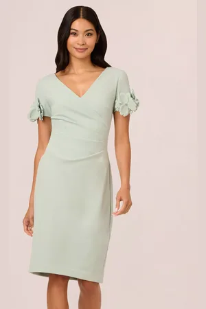 Adrianna Papell Knit Crepe Sheath Dress