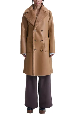 James Lakeland Reversible Faux Leather Fur Coat