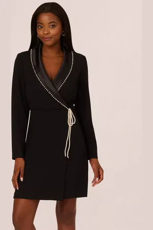 Adrianna Papell Pearl Wrap Blazer Dress