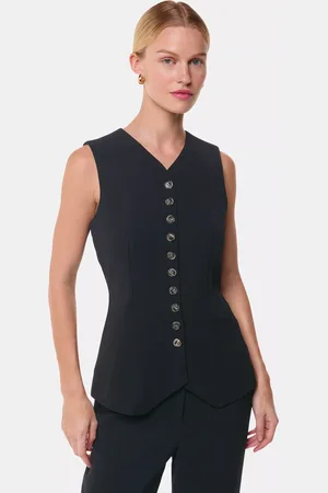 Whistles Cora Crepe Waistcoat