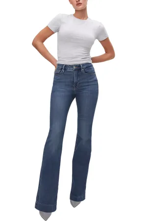 GOOD AMERICAN Good Legs Skinny Flare Jeans