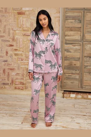 Chelsea Peers Zebra Satin Pyjama Set