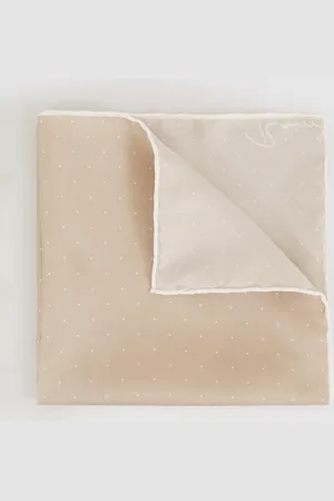 Reiss Liam Polka Dot Silk Pocket Square