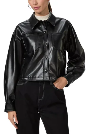 Paige Connor Faux Leather Shacket