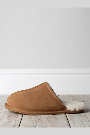 Chelsea Peers Suede Sheepskin Mule Slippers