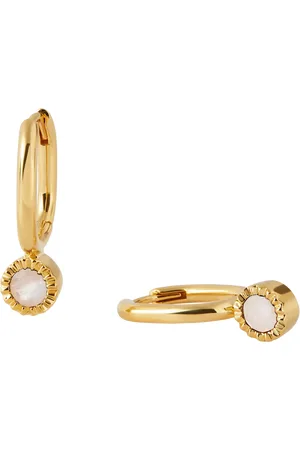 EDGE OF EMBER Elegant Gemstone Drop Earrings