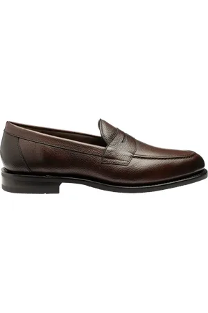 Loake Imperial Grain Leather Loafers, Black