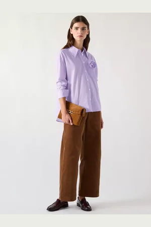 L.K. Bennett Pip Stripe Floral Corsage Shirt