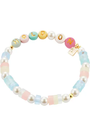 Toolally Laura Whitmore x Beaded Hold On Affirmation Bracelet