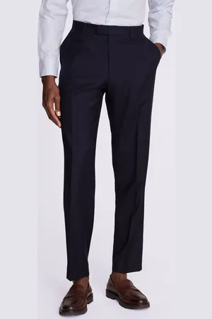 Moss Wool Twill Regular Fit Suit Trousers