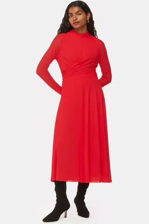 Whistles Petite Arabella Ruched Maxi Dress