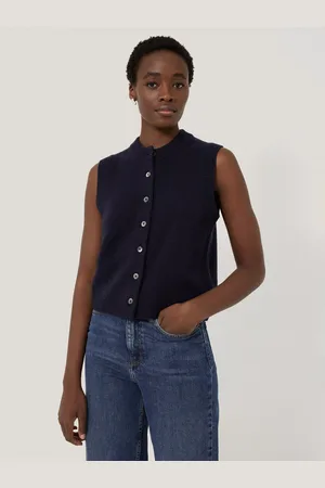 Jigsaw Wool Rich Button Waistcoat
