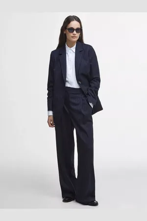 Barbour Carrie Pinstripe Wide Leg Trousers