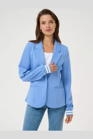 Kaffe Kinnie Stripe Cuff Blazer