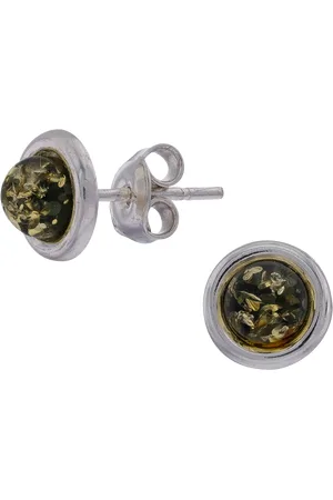 Be-Jewelled Baltic Amber Stud Earrings