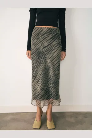 MANGO Scot Organza Skirt
