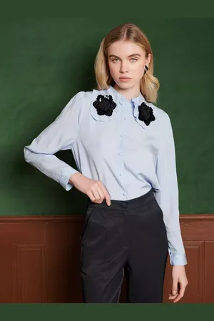 Sister Jane Symmetry Fleur Blouse, Blue