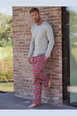 British Boxers Tartan Brushed Cotton Pyjama Trousers