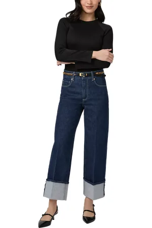 Paige Sasha Ankle Turn Up Jeans